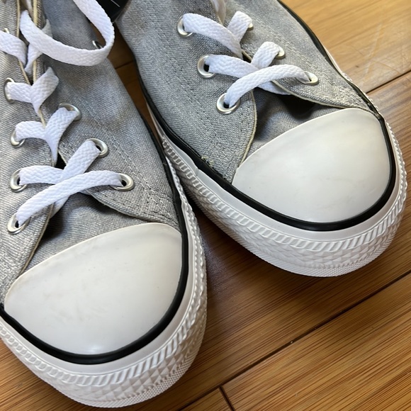 New Converse All Star High Top Lace Up 164449F Grey / White - Picture 3 of 8